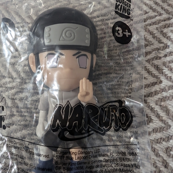 🛍️4 For $15🛍️Naruto Burger King Toy Figure- Neji Hyuga - Picture 2 of 5